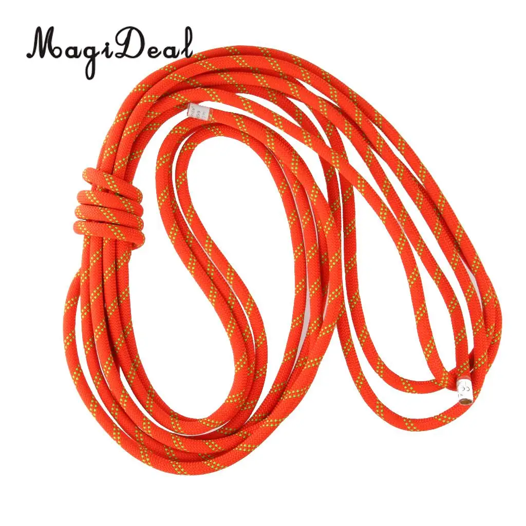 MagiDeal Durable Strong 1Pc 10M 12mm Core Outdoor Rock Climbing Rope Rescue Rappelling Caving Arborist Safety Rope RedBlack