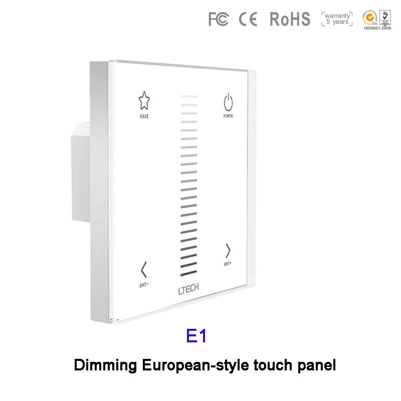 E1/E1S/E2/E3/E3S настенное крепление 2.4GH RF затемнения/CT/RGB led переключатель сенсорной