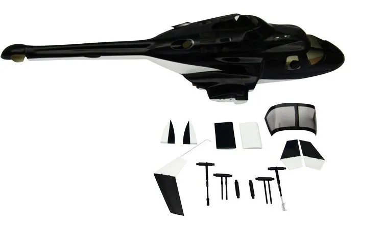 

new version Bell 222 airwolf 450 scale body W/ retracts&metal landing gear for ALIGN T-REX450X/XL/SE/SE V2 450 helicopters
