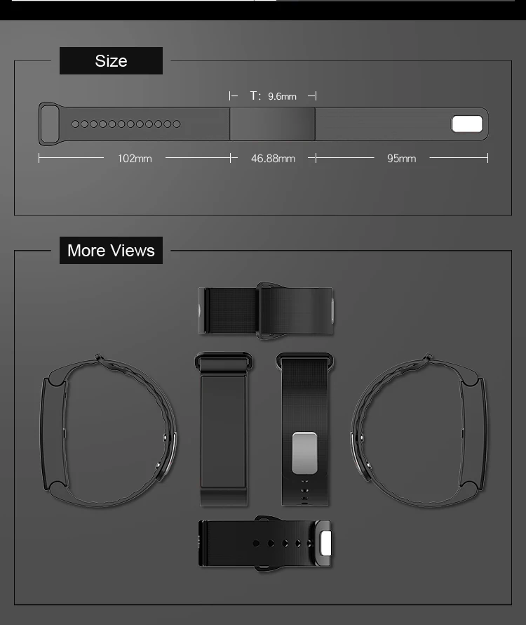 Smart Wristband Bluetooth Bracelet women men 2018 IP67 Waterproof gps Sports Fitness Tracker Smartband Sport Watch ios android  (14)