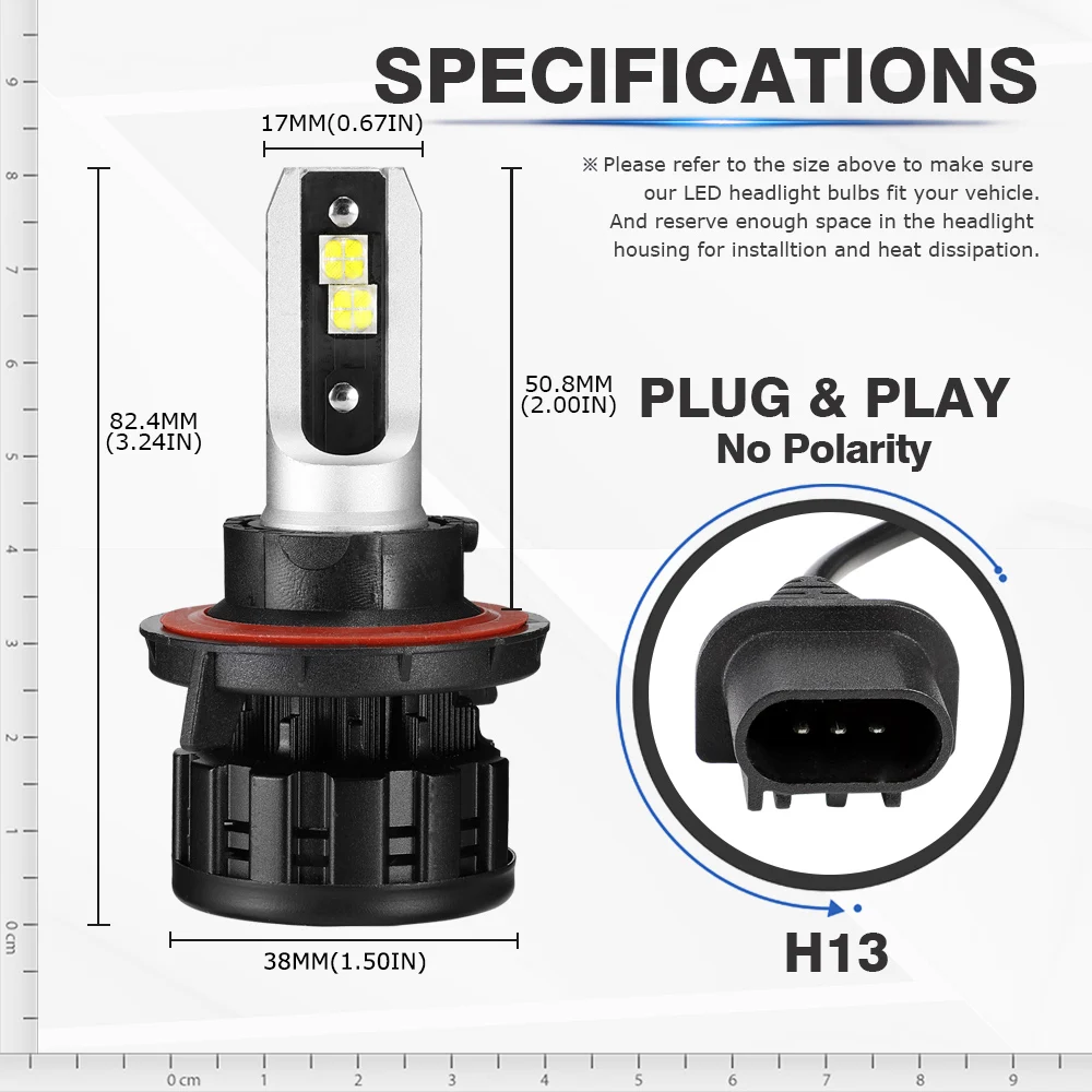 NOVSIGHT авто фары светодиодные фары головного света 9005 9006 H4 H7 H11 XHP50 светодиодный чипов 60 Вт 16000LM 6500 к автомобильный светильник 12v 24v