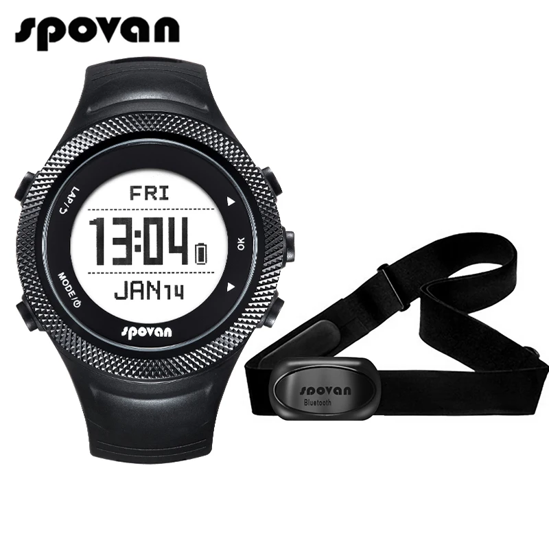 Спортивные цифровые часы Spovan GL006 gps навигация пульсометр + Bluetooth 4 0 нагрудный