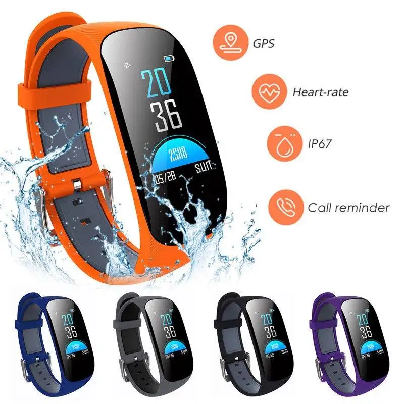

Waterproof Sports Steps Counter Pedometer Smart Bracelet Heart Rate Blood Pressure Sleep Monitor GPS Fitness Tracker Wrist Watch