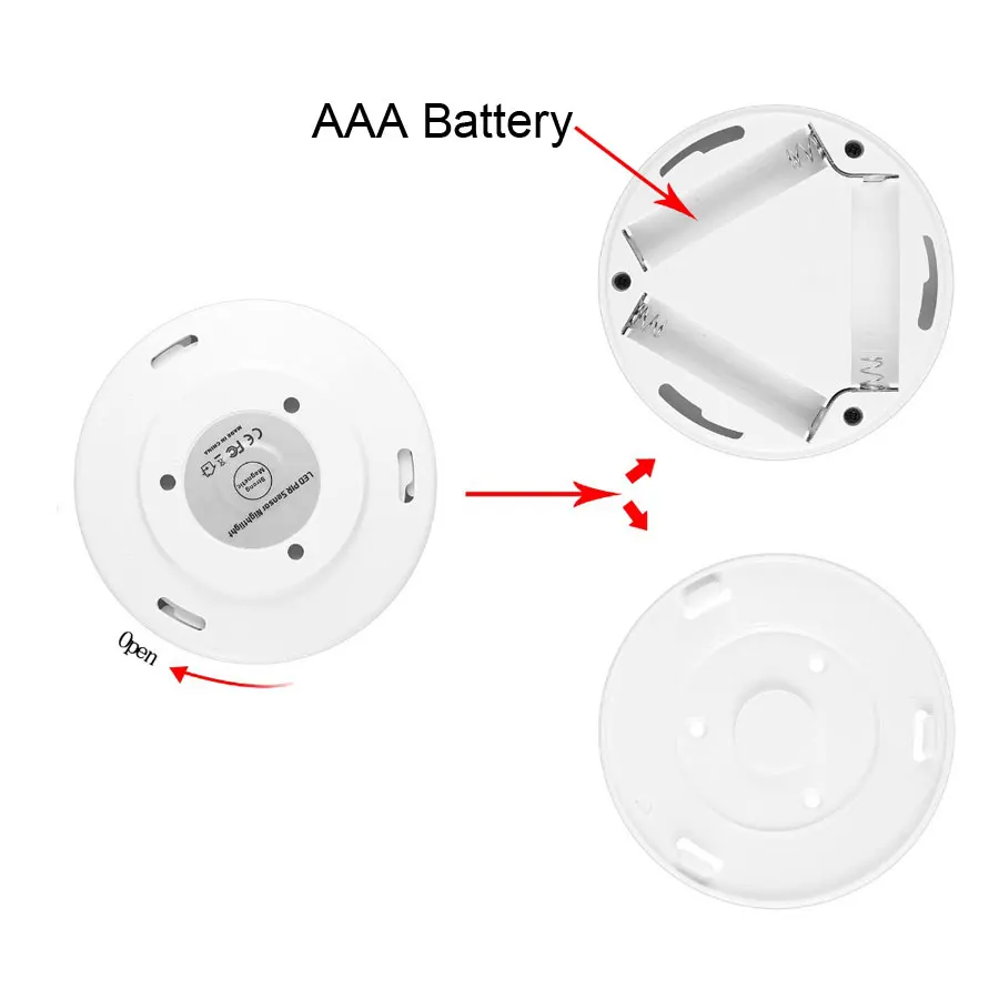 Магнитный инфракрасный ИК яркий датчик движения Активированный светодиодный настенный светильник s ночной Светильник Автоматическое включение/выключение на батарейках для коридора