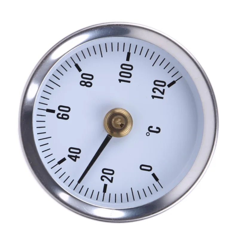 

Thermometer Pipe Spring Clip-on Thermometer Temperature Gauge 63mm 0/120C Thermal 63mm Dial Dia