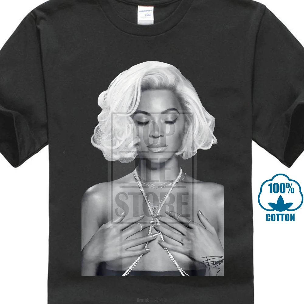 

New Beyonce Sexy Fashion Style Men'S Gildan Black T Shirt Size Xs To 4Xl
