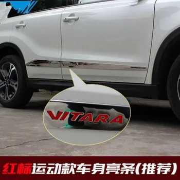 

2016 Vitara car Styling 304 stainless steel door body bar set back set
