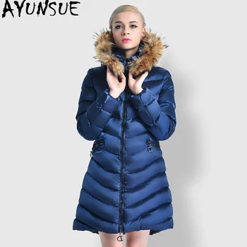 

AYUNSUE 2020 Parka Winter Jacket Women Hooded Long Coat Down Cotton Padded Puffer Jacket Korean Parkas Mujer YYN6609 KJ2689
