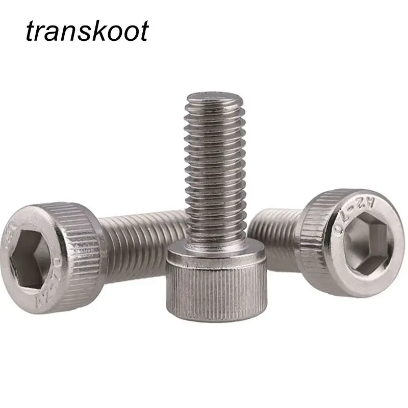 50 шт. шестигранные винты из нержавеющей стали M1.6 M2 M2.5 M3 M4 DIN912 304|head cap screw|din912 m4m4