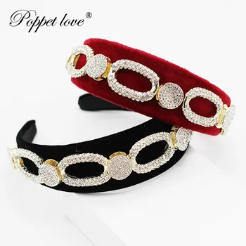 

Boutique Hairband Plaid Popular flannel Headband Women Girls Hair Head Hoop Band Accessories For Girls Hairband Headdress