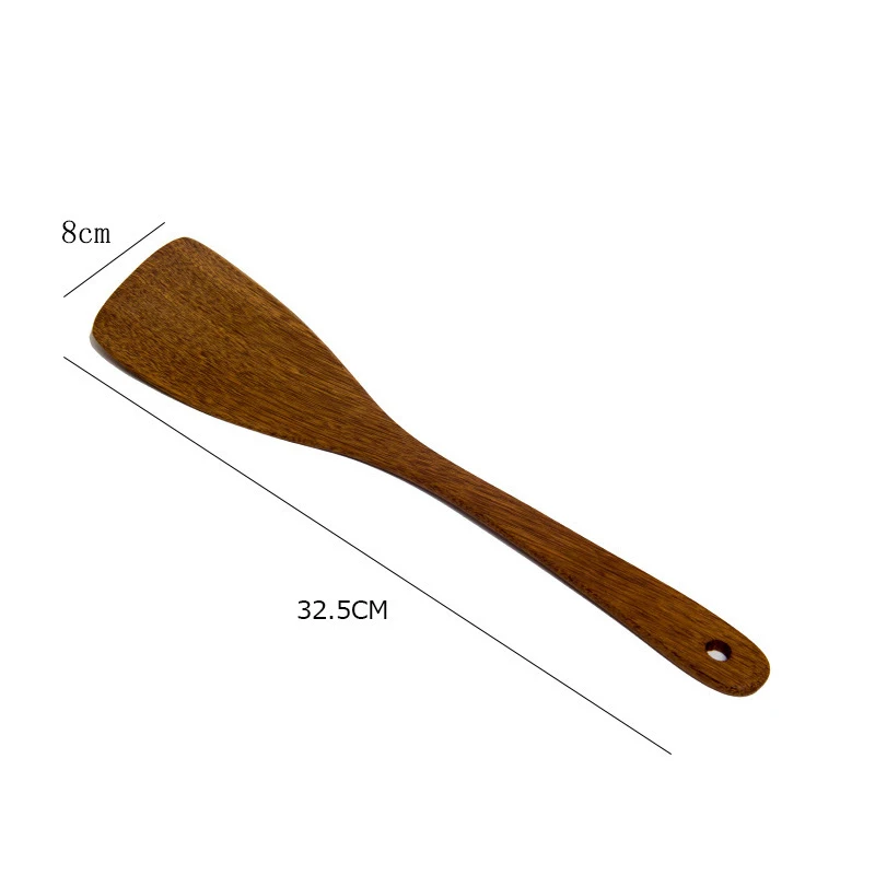 Vacclo кухонные инструменты деревянная ложка для супа деревянная лопатка для кастрюли инструменты для приготовления пищи Бытовая лопатка для жарки кухни Outils аксессуары - Цвет: 3