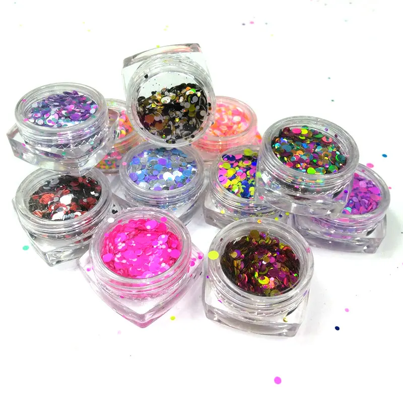 Buy Lowest price 12box/Lot 1mm 2mm 3mm Mixed Glitter