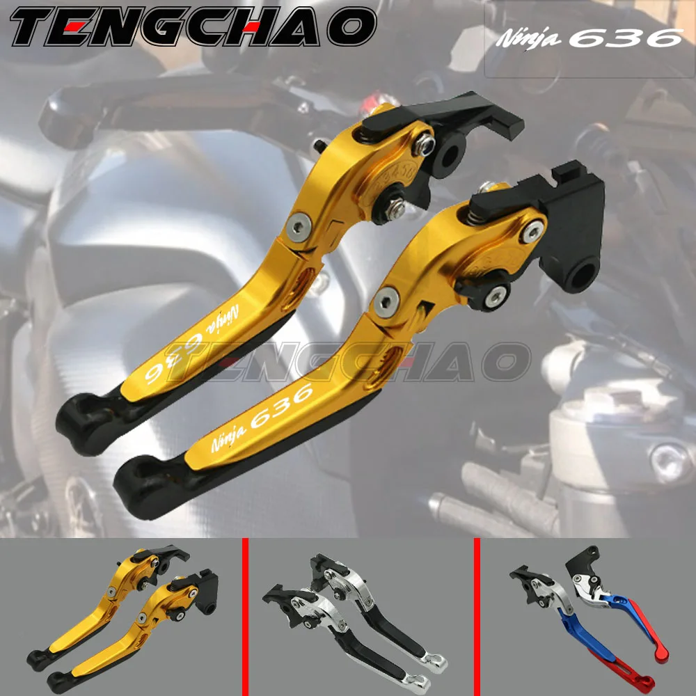 

For Kawasaki Motorcycle Brake Levers adjustable Folding Bike extensible CNC Clutch For Kawasaki Ninja ZX6R 636 2007 2008-2016
