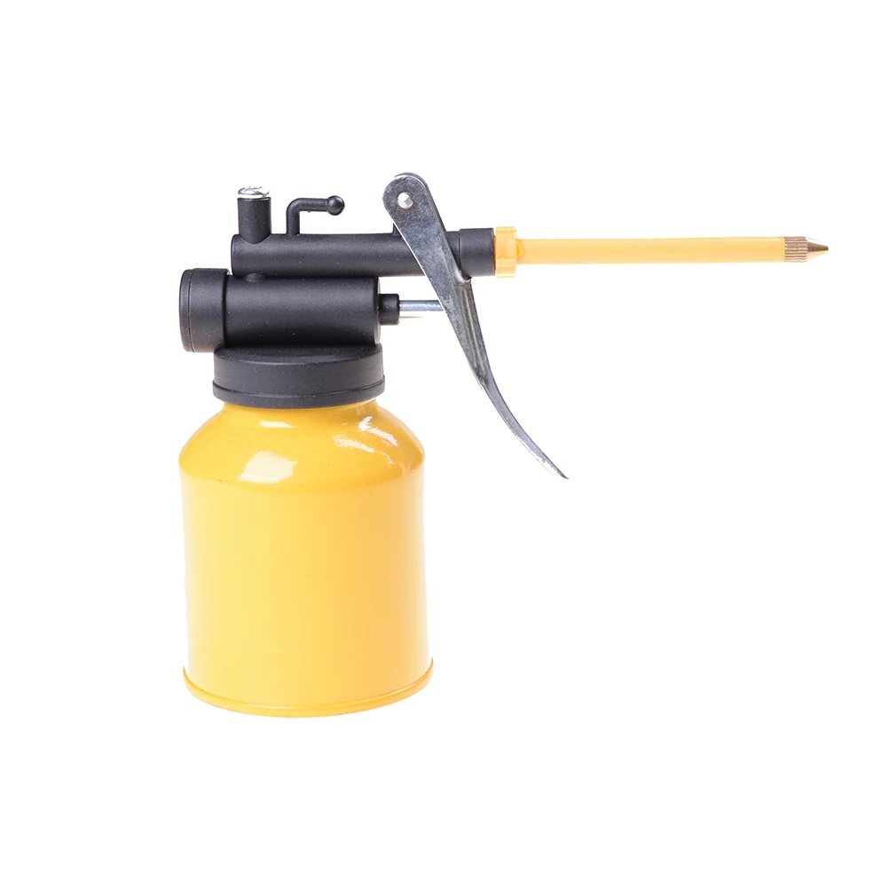 4 Pieces 250g High Pressure Hand Pump Oiler Oil Pot Can Hose for Lubricants