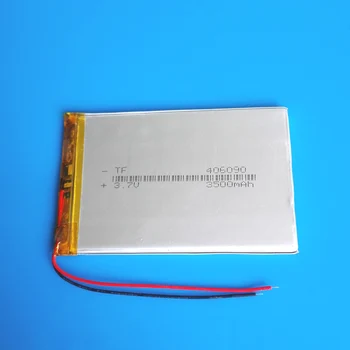 

3.7V 3500mAh lithium polymer rechargeable Lipo battery for GPS DVD PDA PAD power bank e-book camera tablet PC laptop 406090