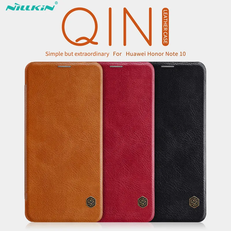 NILLKIN QIN Leather Case для huawei Honor Примечание 10 откидная крышка Винтаж кошелек Бизнес