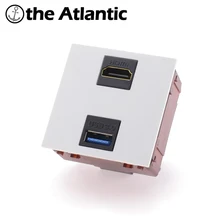 Запчасти для самостоятельной сборки, порт HDMI 2,0 и разъем USB 3,0, настенная розетка, настенная розетка, функциональная клавиша, только для модуля