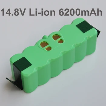 

14.8V Li-ion Rechargeable Battery Cell Pack 6200mAh Sweeping Vacuum Cleaner Robot for Irobot Roomba 500 600 700 800 900 series