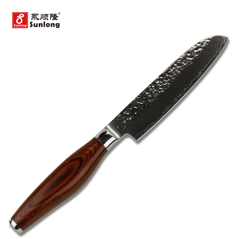 Damascus Steel Tools Japanese Vegetable Knife Advanced Color Wood