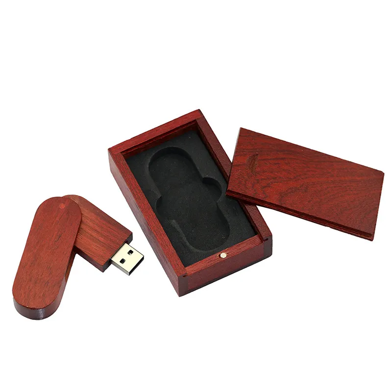 Новое поступление логотип Деревянные USB 2.0 флэш-накопитель флэш-накопителей U диска с деревянной коробке 8 ГБ 16 ГБ 32 ГБ памяти флешки подарки