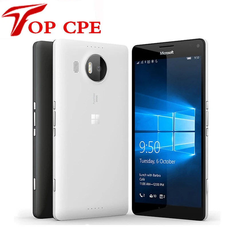

Original Nokia Microsoft Lumia 950 Unlocked 5.2" Hexa Core LTE 4G 32GB ROM 3GB RAM 20.0MP FDD Touchscreen Windows Mobile Phone