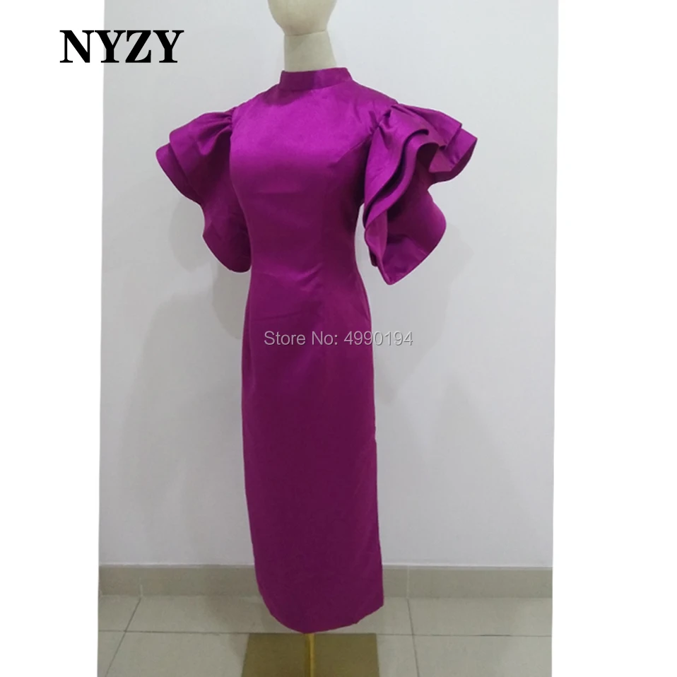 NYZY C6 vestido коктейльное платье с расклешенными рукавами длиной до середины икры элегантное платье для свадебной вечеринки выпускное вечернее платье для встречи выпускников