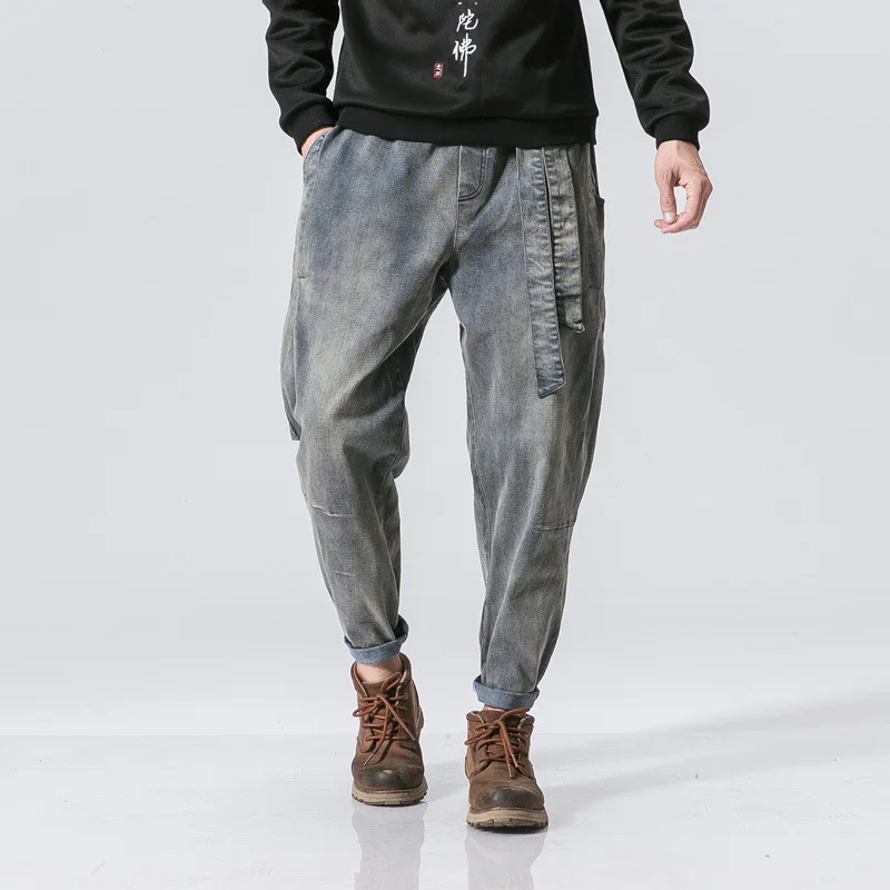 New fashion brand men's 2019 thin section solid color pocket decoration men's casual pants men's pants men's trousers New fashion brand men's 2019 thin section solid color pocket decoration men's casual pants men's pants men's trousers