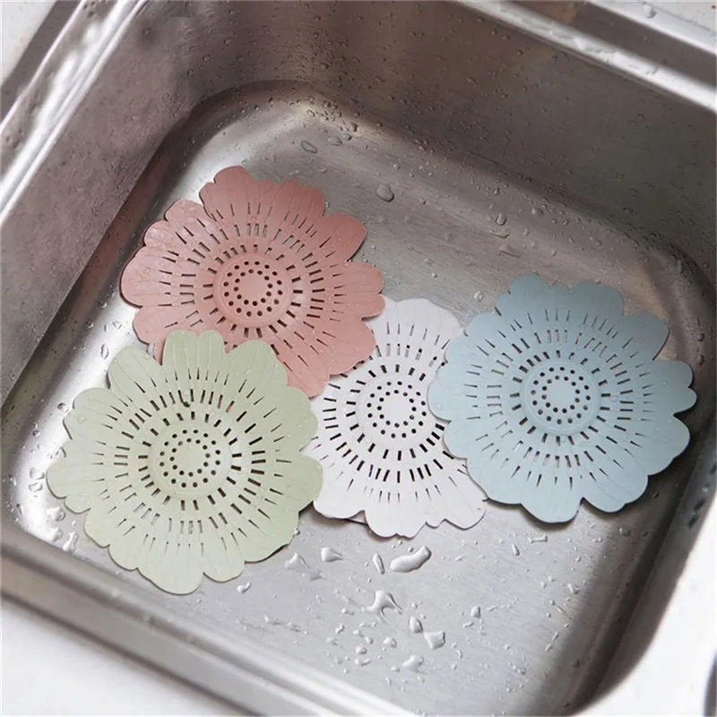 Складной фильтр для слива раковины в форме цветка 4 цвета|sink colander|kitchen sink colanderkitchen