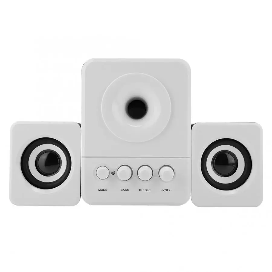 

SADA D-203 Computer Bluetooth Speaker Stereo Sound Speaker 3.5mm Jack USB wired Household Desktop Computer Soundbar TV Speaker