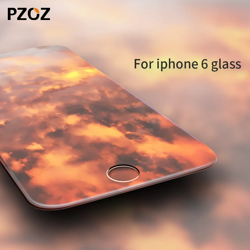 PZOZ gehärtetem glas voll abdeckung screen protector für iphone 6s 6 plus iphone 6 s film 9 h farbe