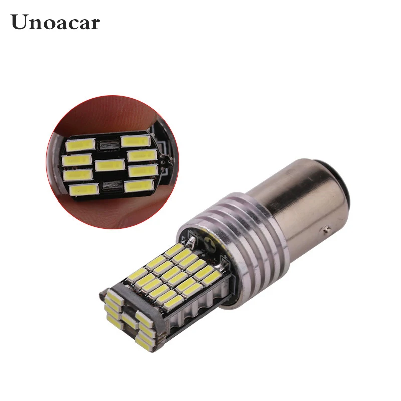 1X Canbus без ошибок 1156 P21W BA15S 1157 45SMD 4014 светодиодный светильник для автомобиля