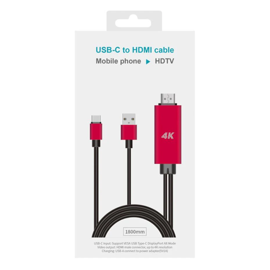USB C to HDMI Cable Converter  12