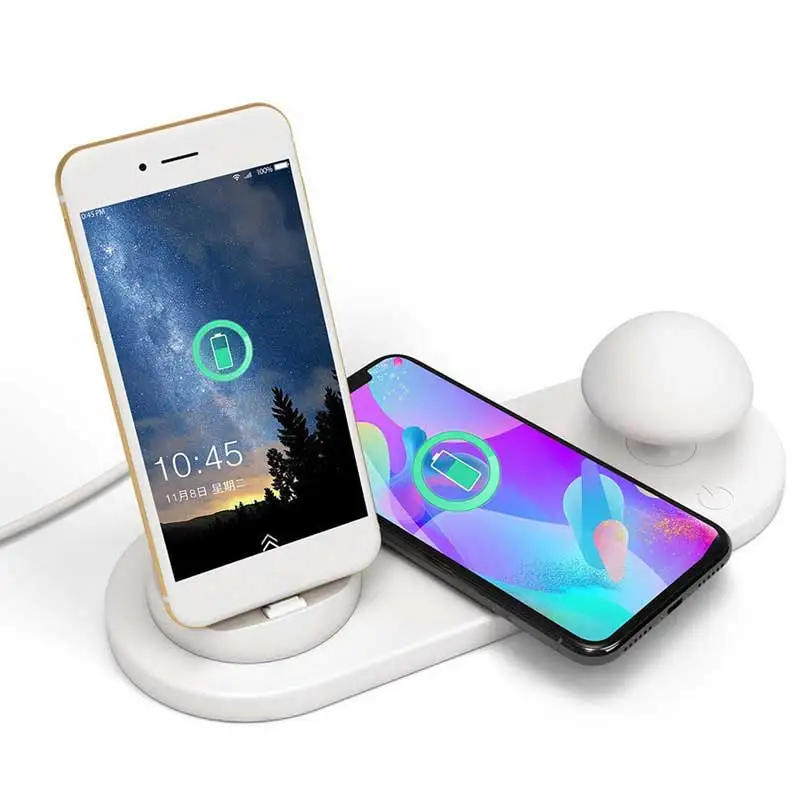 Многофункциональная беспроводная зарядная станция для samsung iphone быстрое зарядное