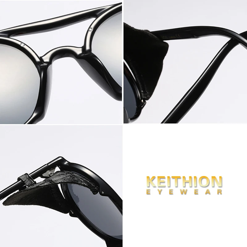 KEITHION Retro Round Metal Sunglasses Steampunk Men Women Brand Designer Glasses Oculos De Sol Shades UV Protection KEITHION Retro Round Metal Sunglasses Steampunk Men Women Brand Designer Glasses Oculos De Sol Shades UV Protection