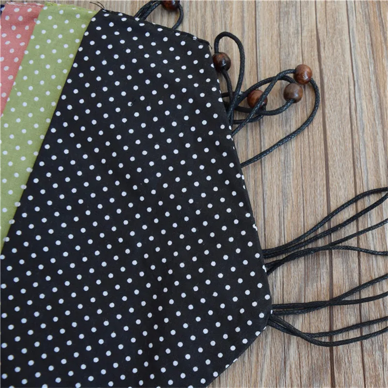 Wood Portable Tableware Wooden Cutlery Sets Travel Dinnerware Suit Environmental Cloth Pack Gift