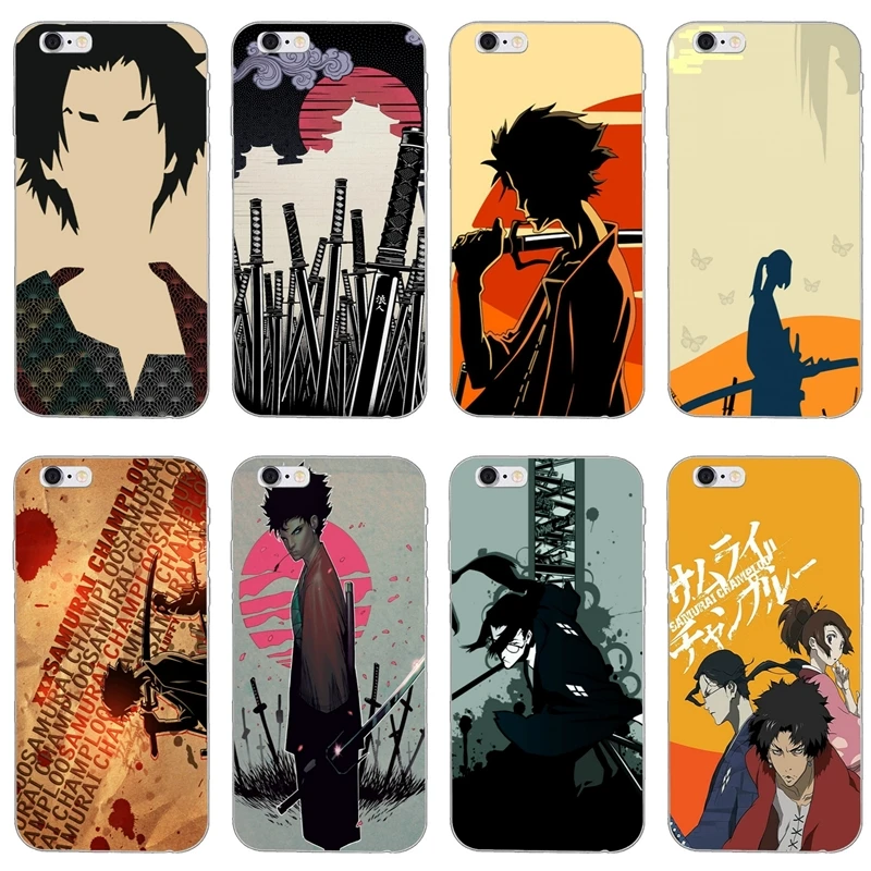 

japan anime Samurai Champloo For iPhone X XR XS Max 8 7 plus 6s 6 plus SE 5s 5c 5 4s 4 iPod Touch case Soft phone cover