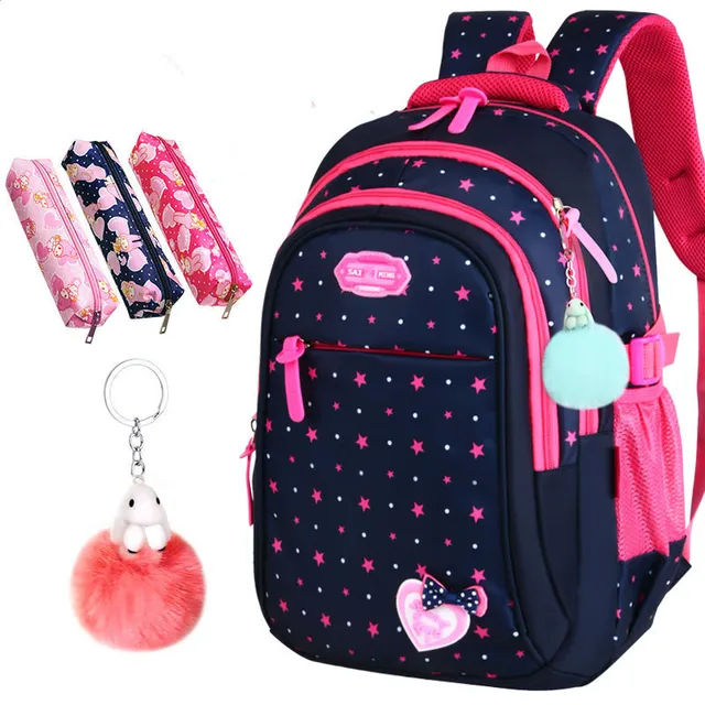 Hot Sale School Bags children backpacks Large Capacity New Student Bag Simple Splash-proof Backpack Sweet Print Backpack
