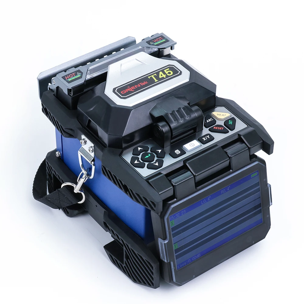 Ориентек T45 Fusion Splicer сплайсинга машина Fusionadora maquina de fusao Soudeuse Fibre Optique Upgrade T40