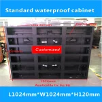 Светодиодный Стандартный водонепроницаемый шкаф/L960xW960xH120mm светодиодный уличный и закрытый светодиодный дисплей