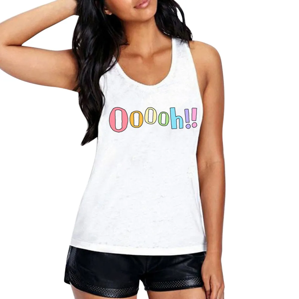 

Women Cactus Vest Sleeveless Loose Tank Tops Blouse Tops T-Shirt Crop Top Women Bralette Crop Top vetement femme 2019