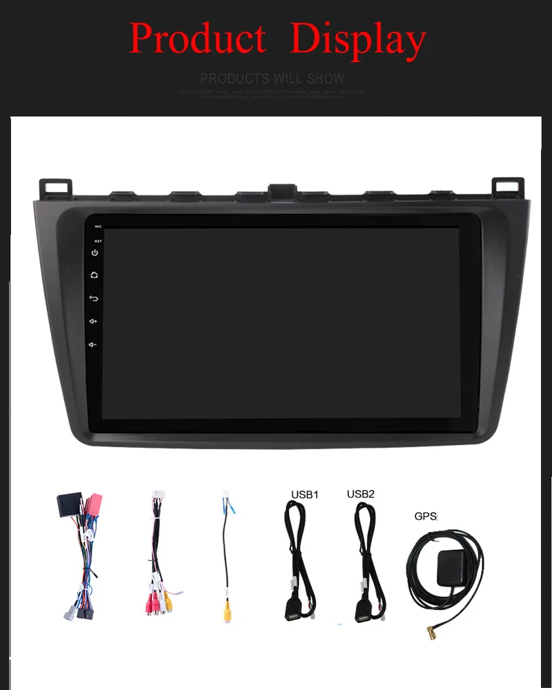 Sale Android 8.1 car radio multimedia player for Mazda 6 2009-2015 with car dvd video player and gps HD IPS screen navigation stereo 14