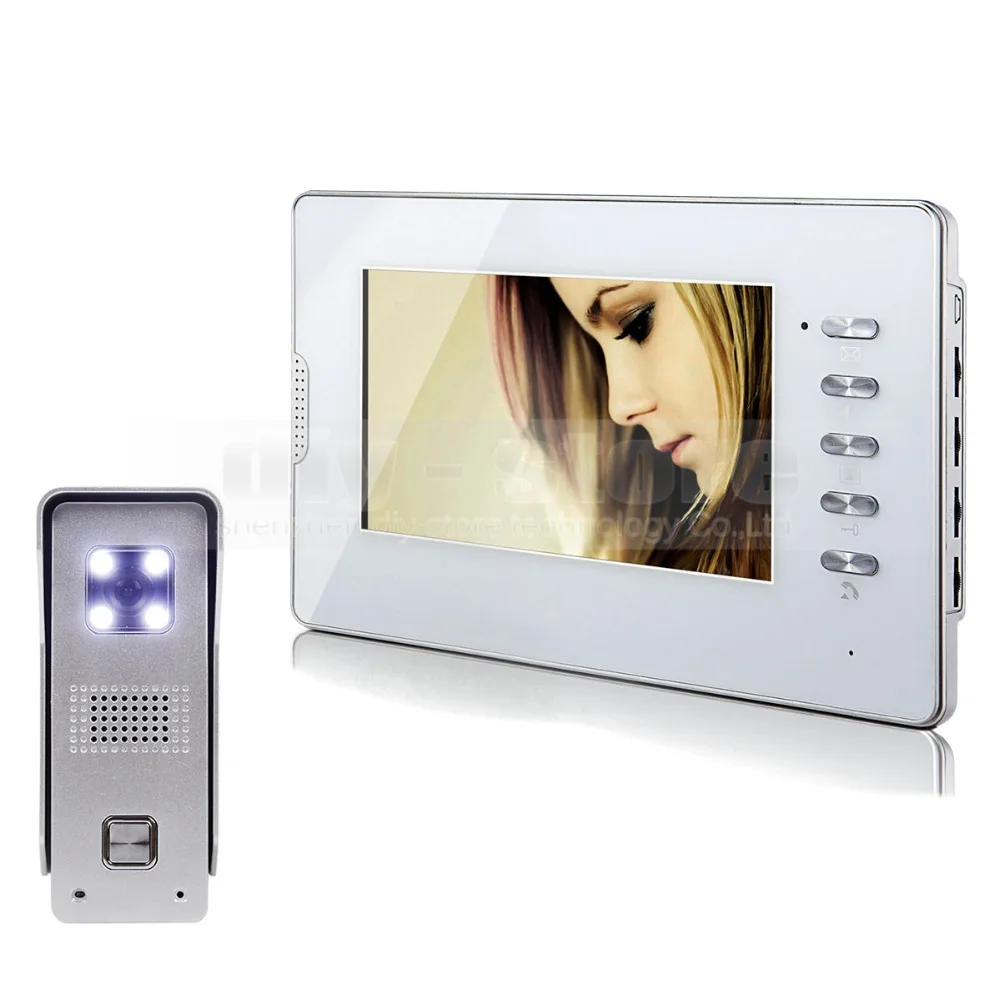 

DIYSECUR New 7" Wired Video Door Phone Intercom Doorbell Home Security 1 Camera 1 Monitor