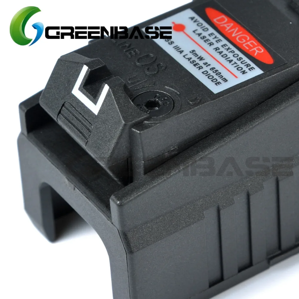 Greenbase тактический Глок лазерный прицел сзади красный лазер с целью Fit Airsoft Glock 17 18C
