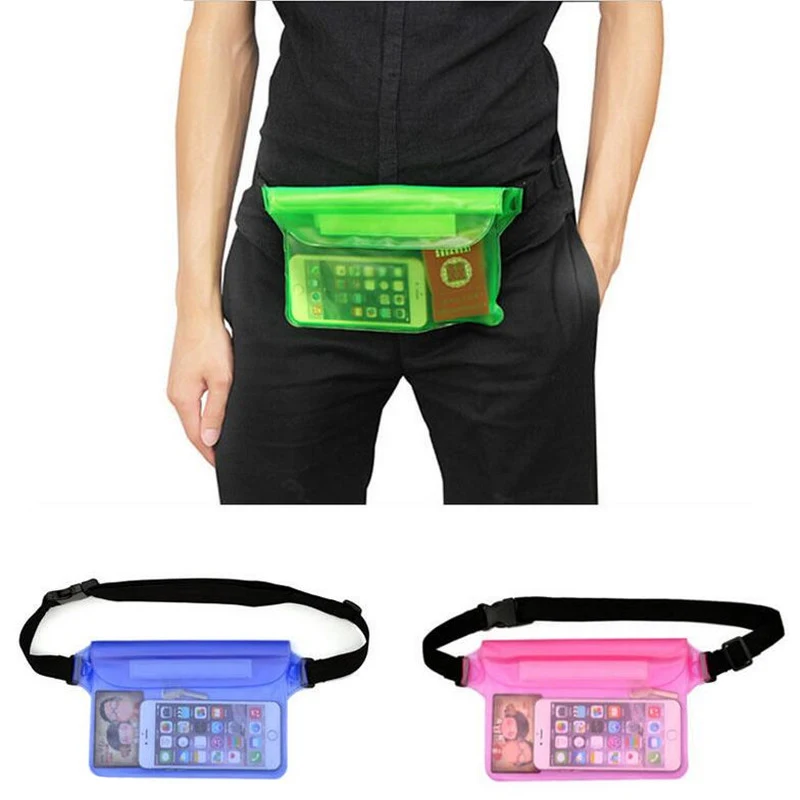 Водонепроницаемый сухой пакет открытый плавательный дрейфующий Водонепроницаемый Чехол сухой мешок ПВХ талии чехол для телефона хранения Защитная сумка для iPhone 7
