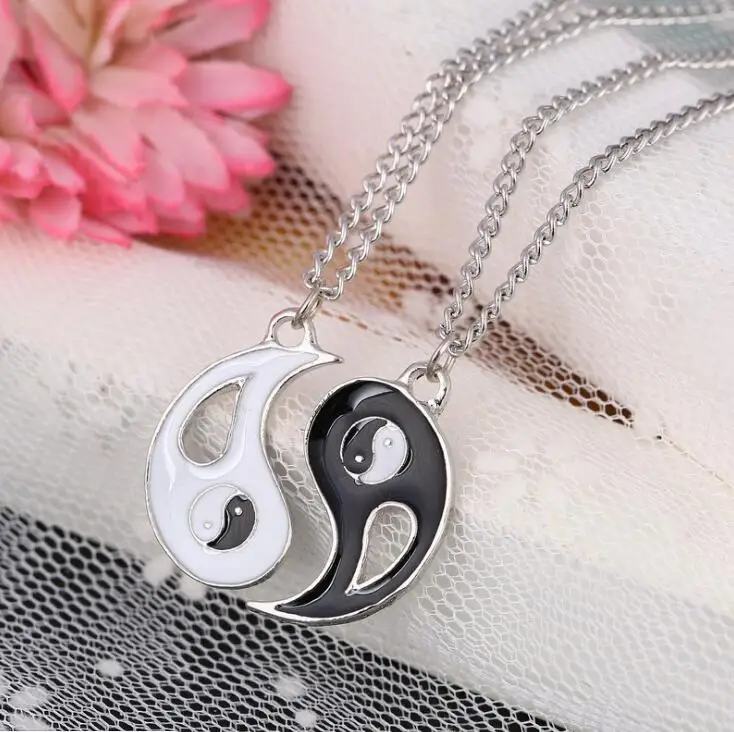 

2018 HOT SALE New Mystical Yin Yang Pendant Necklace FOR women men best friends gift Stainless Steel Necklaces Couple Necklace