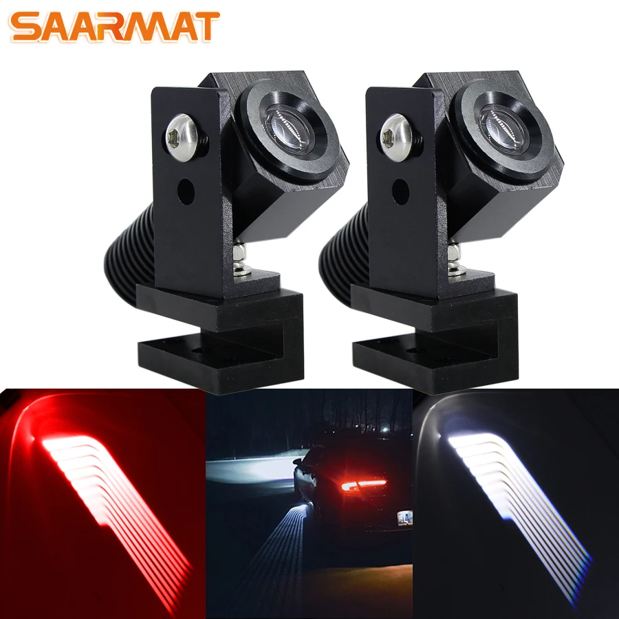 

2Pcs Led car Atmosphere Lamp Angel Wings Car Welcome Light Shadow Light Projector Car LED Door Warning Light Lamp