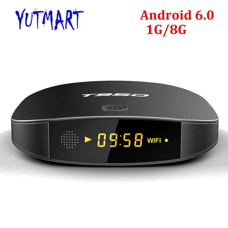 

LED Display Full HD Media Player 2.4G Wifi 4K Support 1GB DDR3 8GB eMMC Quad Core Smart Android 6.0 Rockchip RK3229 TV Box T95D