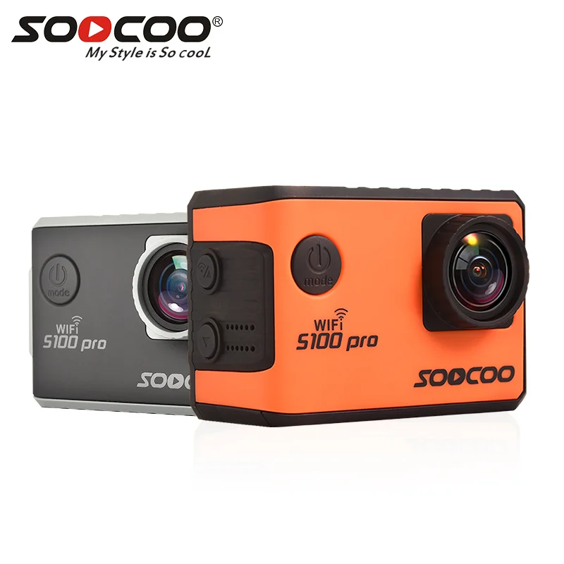 Экшн Спортивная камера SOOCOO S100 pro Novatek 96660 IMX078 пульт дистанционного управления со сверхвысоким разрешением Ultra HD, 4 K, WiFi, водонепроницаемая, с gps дистанционного 2," сенсорный экран с ЖК-дисплеем