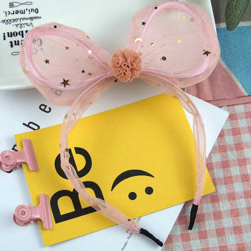 Disney Микки и Минни Маус Мышь девочек уши Головные уборы дети милые Kawaii аксессуары