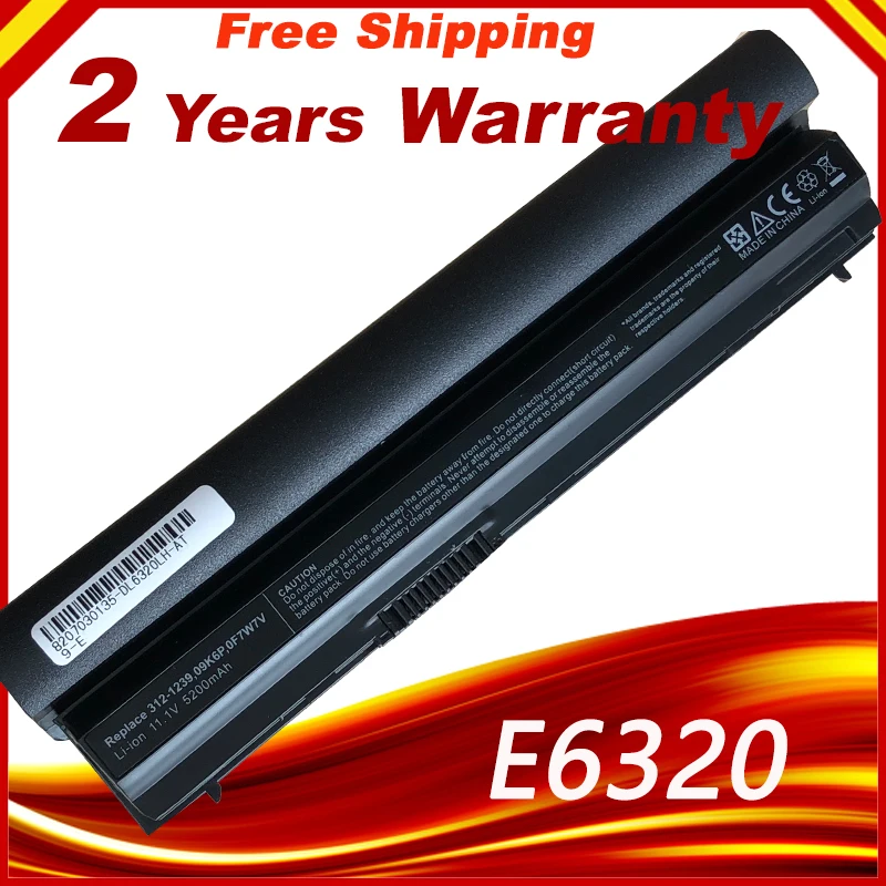 Аккумулятор для ноутбука 09K6P 0F7W7V 11HYV 3W2YX 5X317 7FF1K Dell Latitude E6120 E6220 E6230 E6320 E6330 XFR